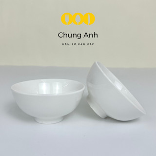 Bát chấm sứ 9cm minh châu - trắng trơn - dùng cho nước mắm nước tương