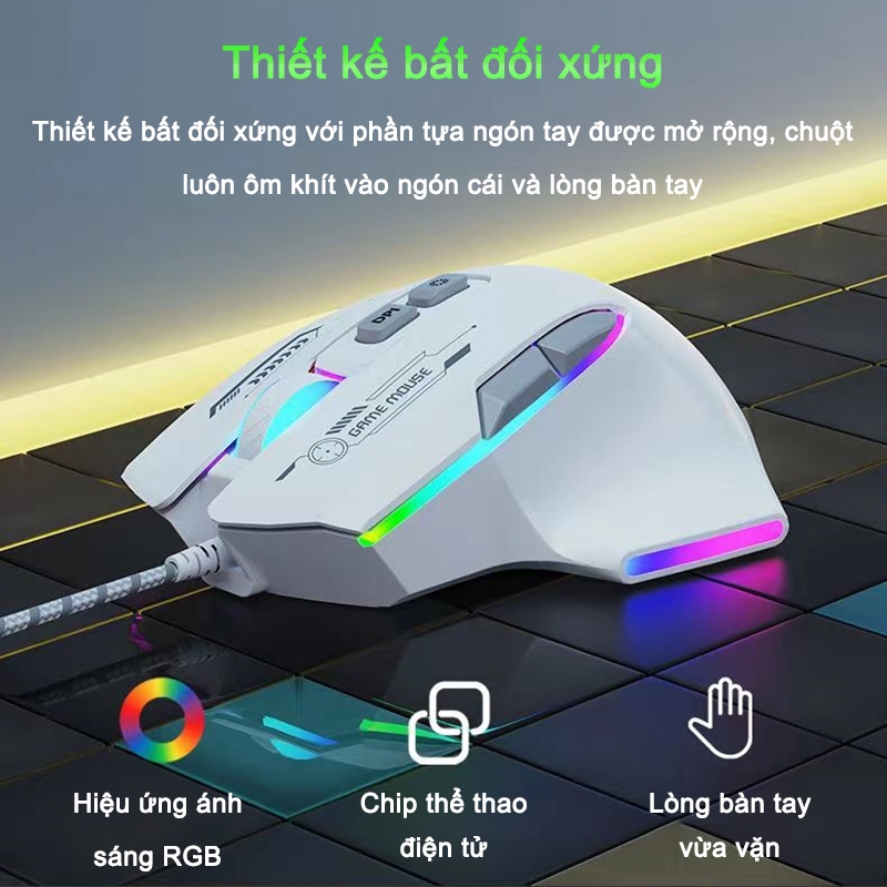 Chuột Gaming Có Dây Acer OMW950 Hỗ Trợ Macro Đèn RGB Có App 1200-7200 DPI | BigBuy360 - bigbuy360.vn