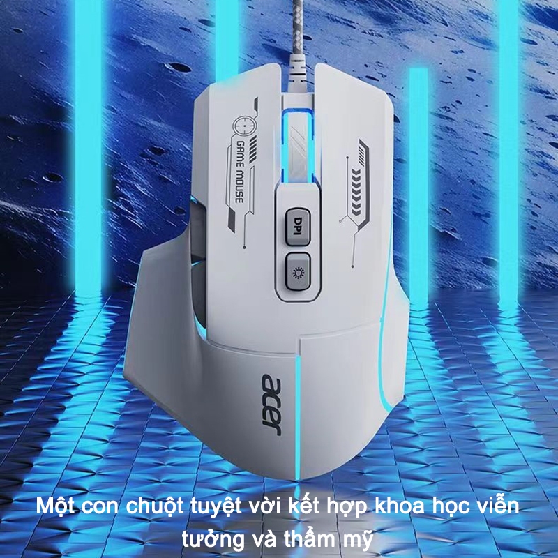 Chuột Gaming Có Dây Acer OMW950 Hỗ Trợ Macro Đèn RGB Có App 1200-7200 DPI | BigBuy360 - bigbuy360.vn