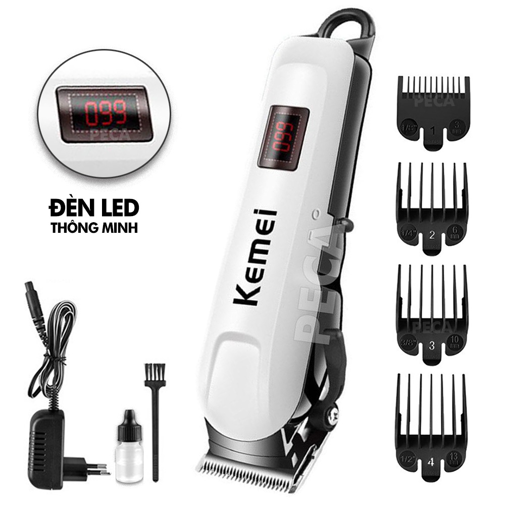 Tông Đơ Cắt Tóc Không Dây Chuyên Nghiệp Kemei 809A - Máy Hớt Tóc Pro Salon ( Loại Xịn )