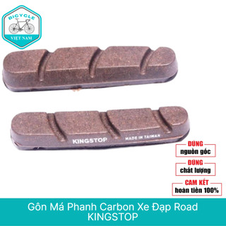 Cặp Gôn Má Phanh Xe Đạp Road Carbon KINGSTOP – 2 Gôm Phanh Chất Lượng Cao