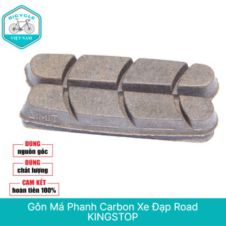 Cặp Gôn Má Phanh Xe Đạp Road Carbon KINGSTOP – 2 Gôm Phanh Chất Lượng Cao