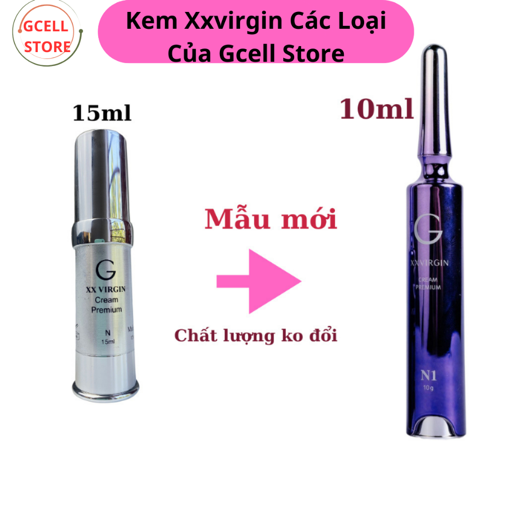 Combo  Xxvirgin N1, W, A, L1 - Kem hồng nhũ  và bikini, kem trắng nách, bẹn, mông,kem hồng môi GCELL