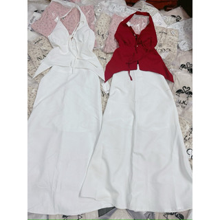 SP022140  Set áo yếm + Chân váy