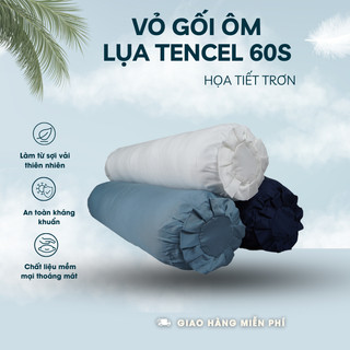 Vỏ gối ôm tencel 60s cao cấp congtynem mềm mại thoải mái 35x100cm