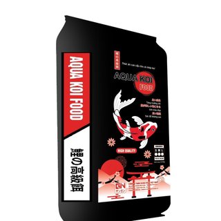 Cám cá koi Aqua Koi Food 25 kg, Cám cá koi tăng màu tăng size Aqua Koi Food ao lớn tiết kiệm