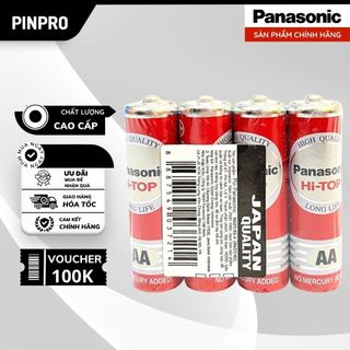 Pin aa panasonic hitop r6dt/4s vỉ 4 viên - hàng chính hãng