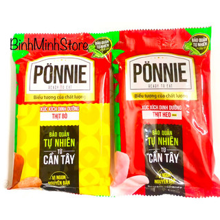 Xúc Xích Dinh Dưỡng PONNIE Thịt Heo/ Thịt Bò