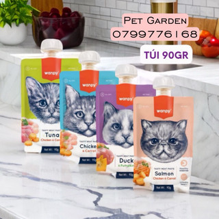 Súp thưởng cho mèo Wanpy 90g nắp vặn tiện lợi