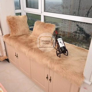 Thảm lông THỎ trải sàn chụp ảnh sản phẩm quần áo | Thảm lót tủ kệ sách | Thảm lông lót sàn decor phòng ngủ