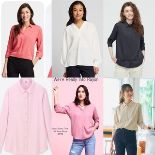 Áo sơ mi nữ Rayon Uni.qlo