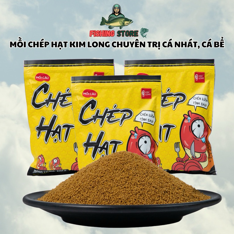 Mồi Câu Chép Hạt Kim Long chuyên trị cá nhát, cá bể