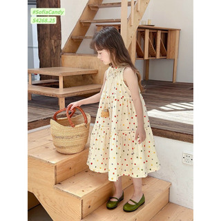 Váy bé gái nhà oanh baby store cho bé từ 12-38kg với chất liệu lụa mango