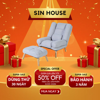 Ghế Sofa Thư Giãn, Ghế Gấp Điều Chỉnh Lưng Ghế 6 Cấp Độ Đệm Bông Dày Có Khóa Kéo Dễ Dàng Vệ Sinh