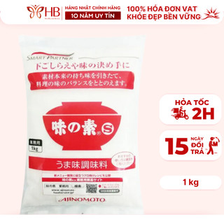 Mì chính, Bột Ngọt, Bột canh Ajinomoto 1kg nội địa Nhật, thành phần tự nhiên, tăng vị ngọt và kích thích ăn ngon miệng