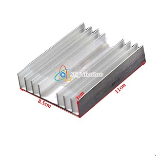 Nhôm tản nhiệt 11x8.5x3cm 8 cánh
