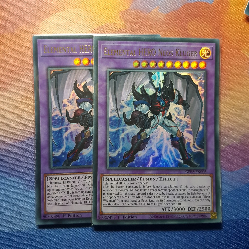 Lá thẻ bài Elemental HERO Neos Kluger - GFP2-EN003 - Ultra Rare 1st Edition