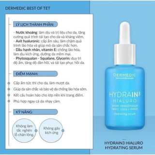 [MUA KÈM DEAL SỐC VỚI GIÁ150K] Tinh chất dưỡng HYDRAIN3 - NORMACNE serum 30ml CẬN DATE