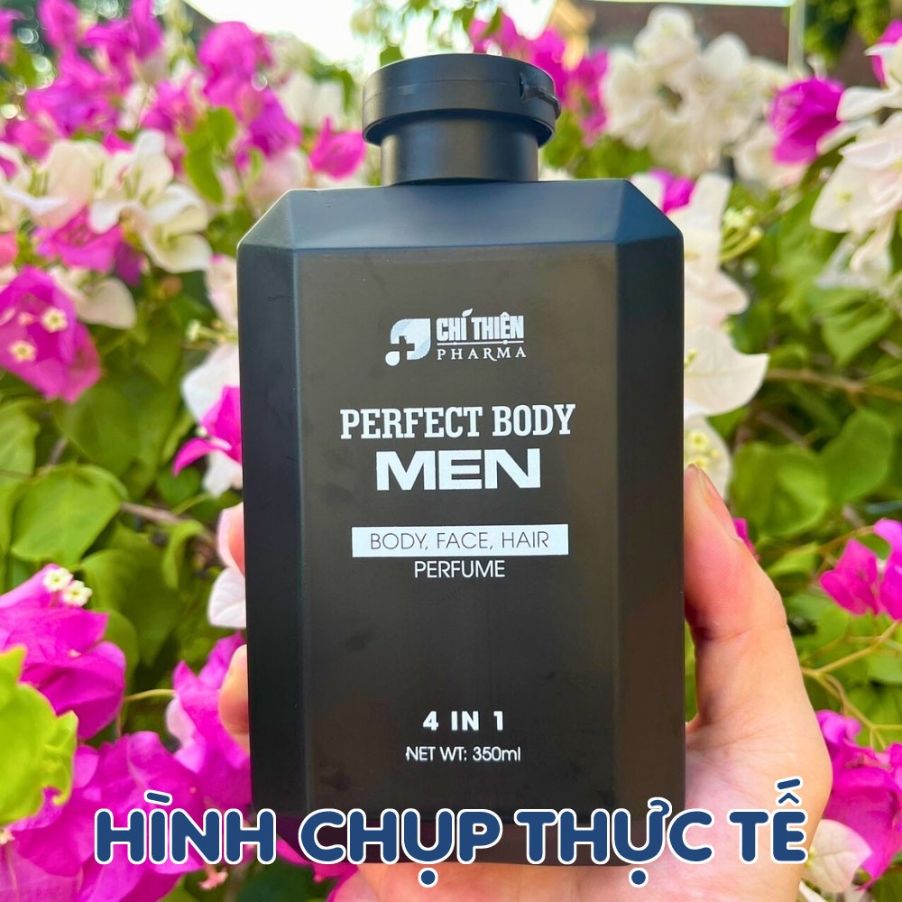 Sữa Tắm Gội Nam Nước Hoa,Dầu Gội Nam Châu âu - Chai 350ml Perferct body Men công nghệ EU-Nano Cao Cấp