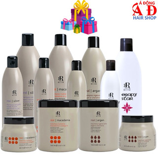 DẦU GỘI HẤP Ủ DƯỠNG TÓC RR LINE REAL MACADAMIA, ARGAN, SILVER, THERAPY ITALY