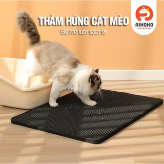 Thảm lót hứng cát Mèo - Chống văng cát, nhiều size, cho ngôi nhà sạch sẽ