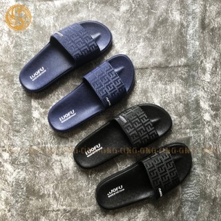 Dép đúc nam Luofu dép quai ngang unisex siêu mềm dẻo bền đẹp
