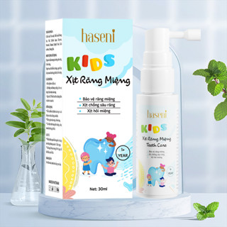 Xịt Chống Sâu Răng Haseni 30ml Giảm Hôi Miệng Xịt Chống Sâu Răng Cho Bé.Xịt Thơm Miệng Cho Bé