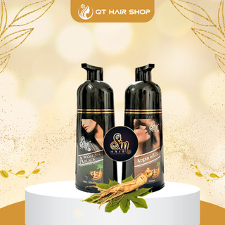 Dầu gội phủ bạc SIN HAIR Nhật Bản chính hãng 500ML, thảo dược nhuộm đen nâu tóc nhân sâm