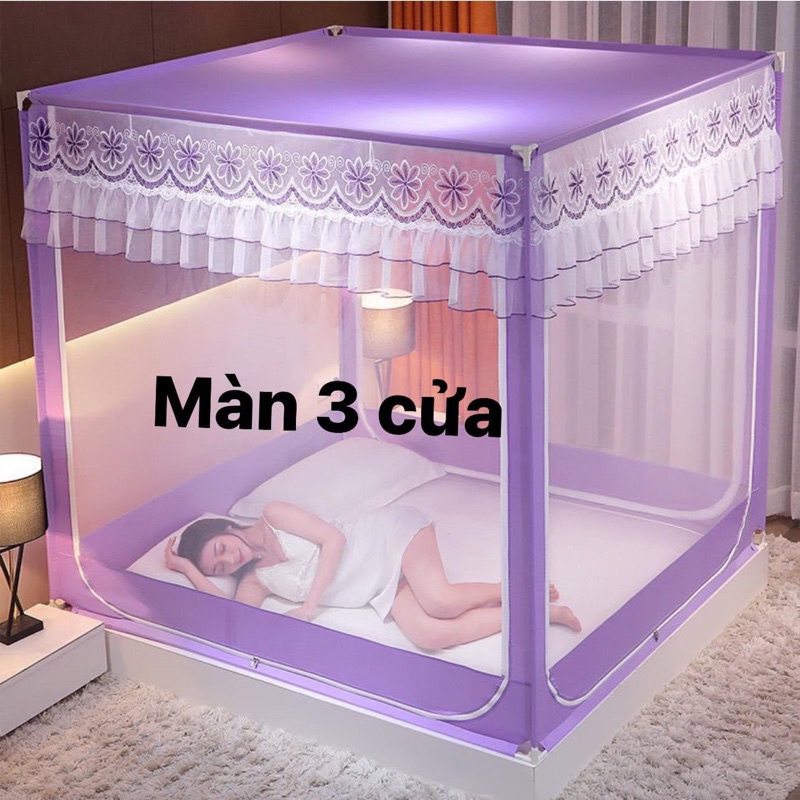 FreeShip Khung INOX-Màn khung không khoan tường,mùng chụp người lớn chống muỗi tuyệt đối