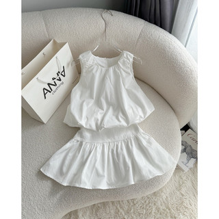 Set bộ áo bí kèm chân váy xoè Anna - Set Enna