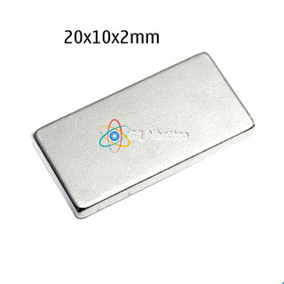 Nam châm đất hiếm 20x10x2mm hình chữ nhật