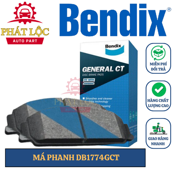 Má phanh trước Triton 2005-2020, Pajero Sport 2008-2015 ( Bendix chính hãng)