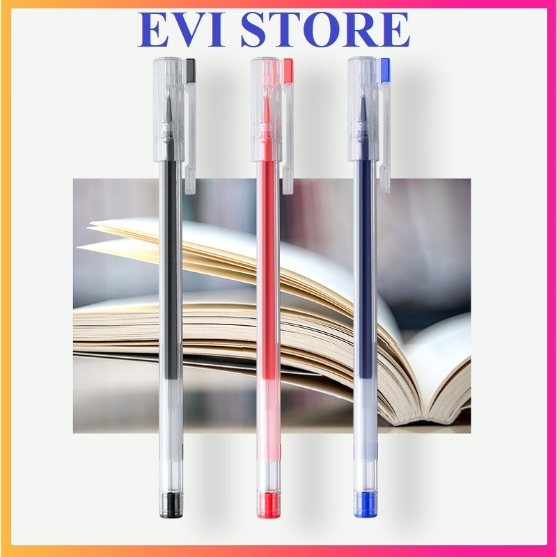 Set 5 bút gel nước ngòi 0.35mm Baoke PC3898 ruột PC2580 / Bút 3898 có ruột thay 2580