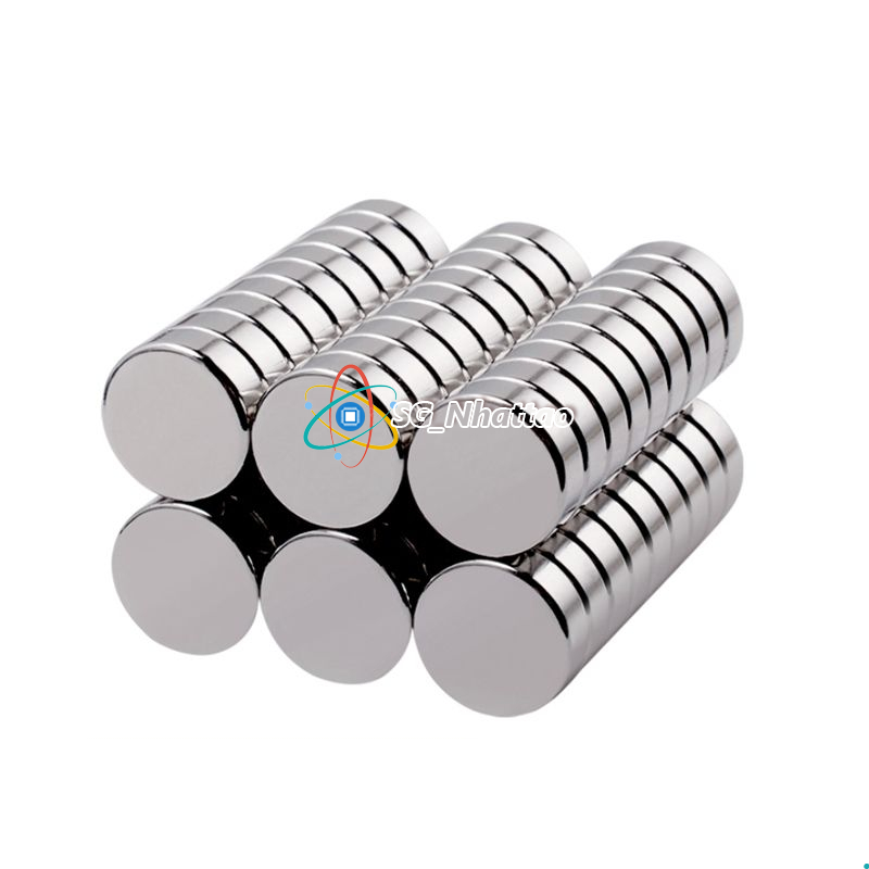 Set 5 Nam Châm tròn 10x2 mm