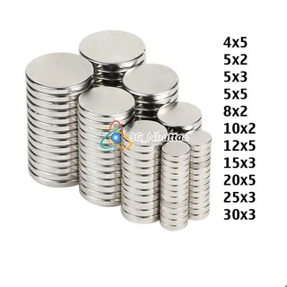 Set 5 Nam Châm tròn 10x2 mm