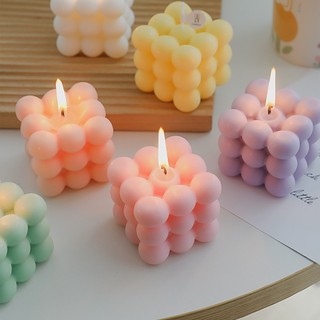 Nến thơm rubik, hương thơm tự nhiên, thư giãn không khói Tiệm An Yên. nến decor phong cách Hàn Quốc