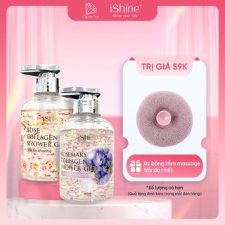  Sữa Tắm Cánh Hoa Tinh Dầu Cao Cấp IShine 300ML Bọt Mịn, Lưu Hương Lâu, Sáng Da