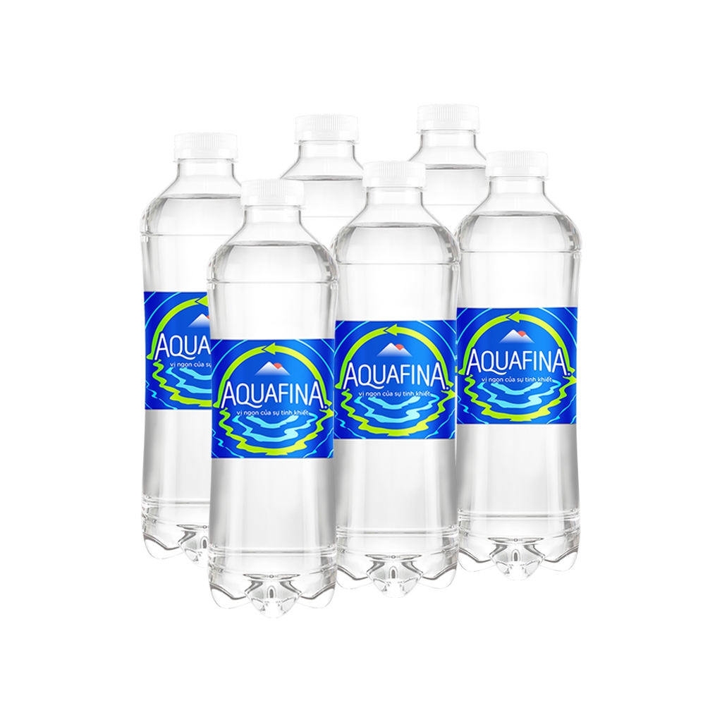 Lốc 6 chai nước tinh khiết Aquafina/ Nước Suối 500ml