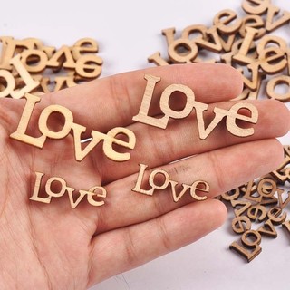 Chữ LOVE bằng gỗ (mẫu 2) [trang trí thiệp, scrapbook, sổ tay]
