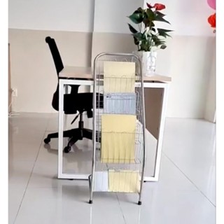 Kệ Inox 201 Để Sách, Báo, Tạp Chí Các Cỡ 3 Tầng, 4Tầng, 5 Tầng