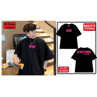 Áo thun cotton EM NÈ  nam nữ, Áo Cổ Tròn Cao Cấp Tay Ngắn, chất cotton 2c bề mặt vải mềm định lượng 250gsm. Menswear