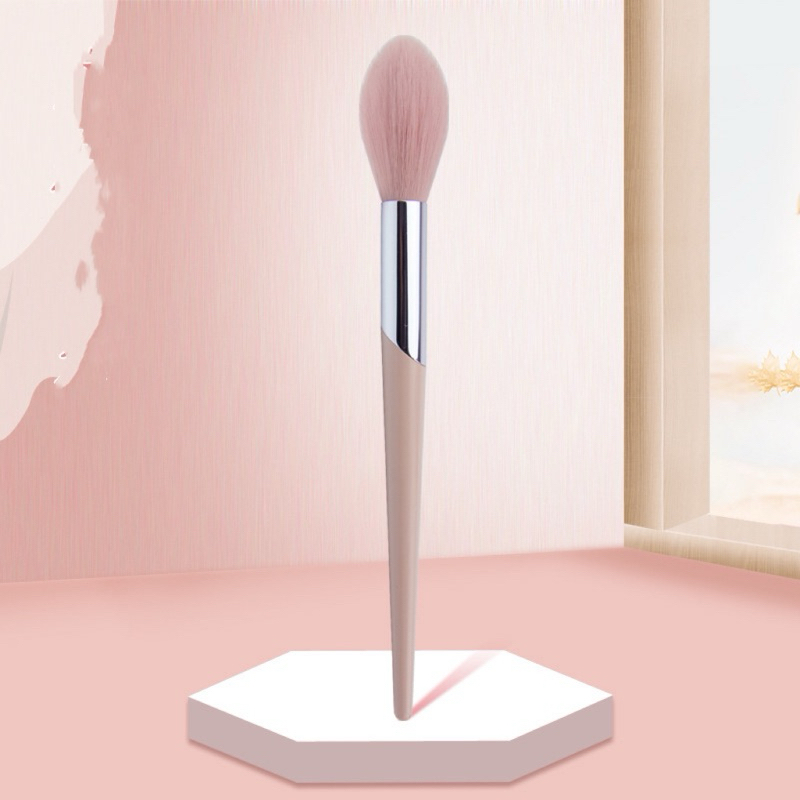 Cọ tán phấn bắt sáng GUVIET màu hồng chất cọ mềm đẹp và dễ sử dụng