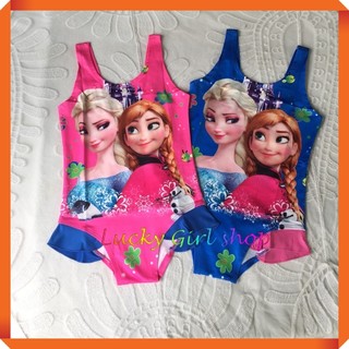 Bikini Áo Tắm Đồ Bơi Liền Thân Elsa Anna Thun Co Giãn In Nhiệt 2 Mặt Siêu Kute Cho Bé Gái -Hàng Việt Nam-Lucky Girl shop