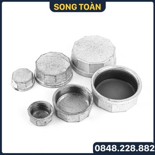 Đầu bịt ren trong mạ kẽm, nút bịt ren trong sắt mạ kẽm phi 21 27 34 42 49 60