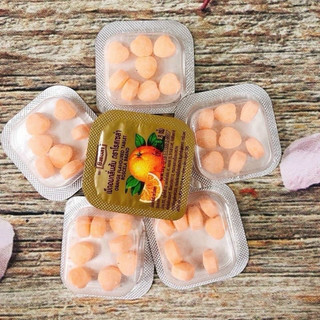 Combo 5 hộp kẹo cam vitamin c thái lan vỉ 24 hộp, kẹo c trái tim kẹo cam tuổi thơ🍊🍊🍊