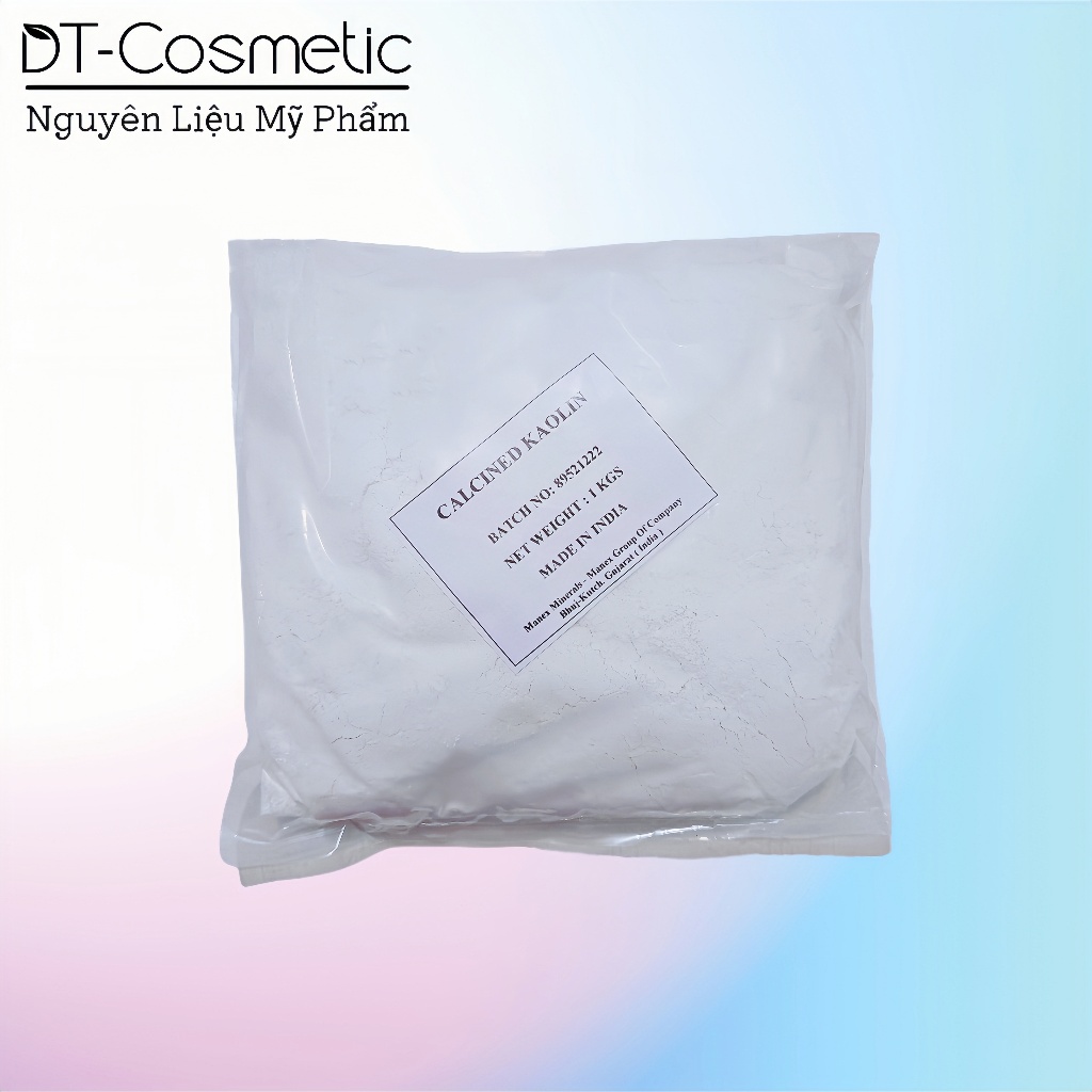 1KG Kaolin Clay - Bột Hút Ẩm, Lỳ Son, Làm Mặt Nạ - Nguyên Liệu Mỹ Phẩm