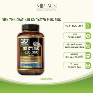 Tinh chất hàu úc go healthy oyster plus zinc - cải thiện tăng cường sinh lý nam - 120 viên