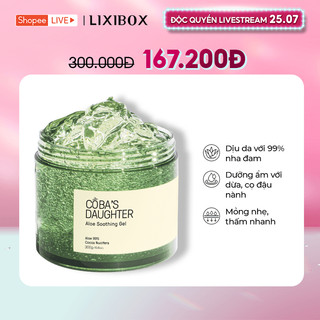 Gel dưỡng da nha đam hương dừa coba’s daughter aloe soothing gel 300gr