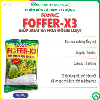 Phân Bón Lá Đạm Vi Lượng RVAC FOFER-X3 (gói 100g)