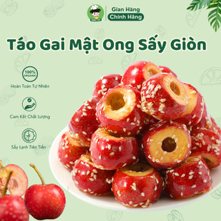 Táo gai mật ong sấy giòn không đường shinfood vị chua ngọt tự nhiên healthy, táo gai sấy mật ong giảm cân, tiểu đường